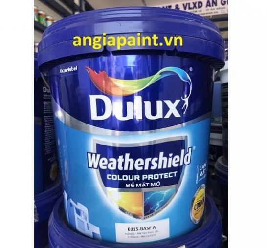 Sơn ngoại thất Dulux Weathershield Colour Protect mờ E015 - 15 lít